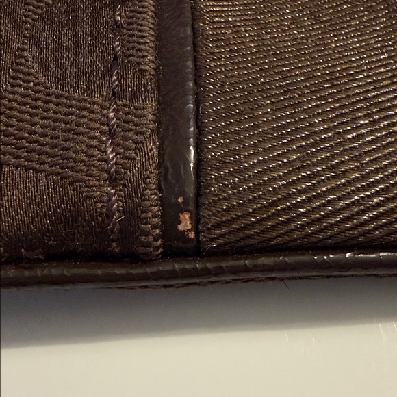 Coach Brown Wristlet with Logo Pattern - Picture 4 of 4